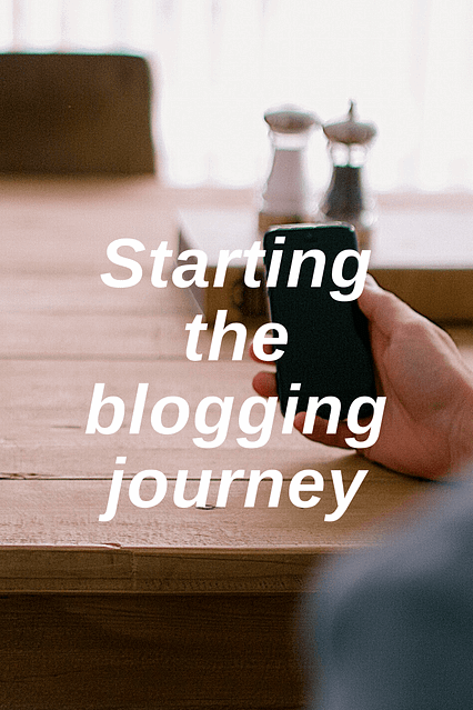 First blog post-starting the journey